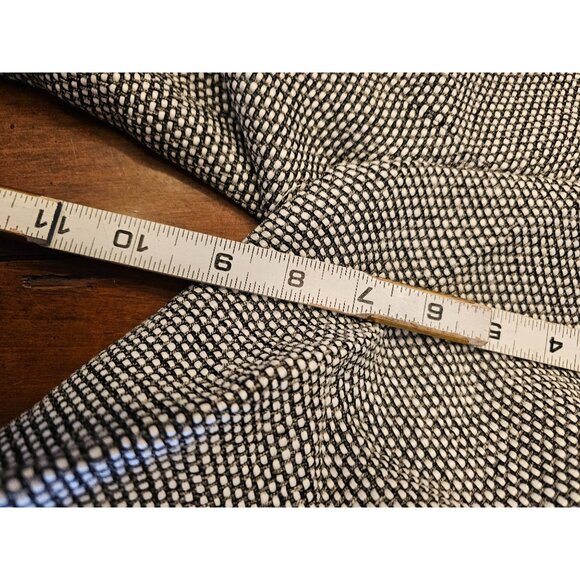 Louis Feraud Textured Coat Woven Design Button-Up Size Large blk Wht - Picture 5 of 10